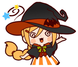 Witch's Halloween sticker #12589928