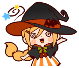 Witch's Halloween sticker #12589928