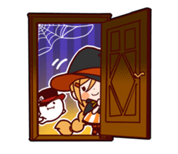 Witch's Halloween sticker #12589932
