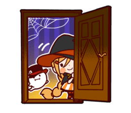 Witch's Halloween sticker #12589932