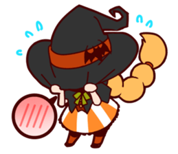 Witch's Halloween sticker #12589939