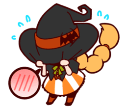 Witch's Halloween sticker #12589939