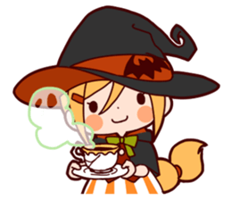 Witch's Halloween sticker #12589940