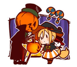 Witch's Halloween sticker #12589943