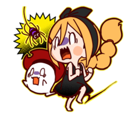 Witch's Halloween sticker #12589944