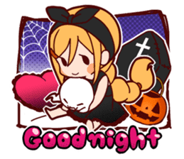 Witch's Halloween sticker #12589945