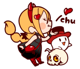 Witch's Halloween sticker #12589950