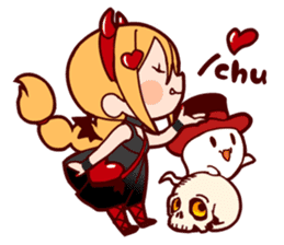 Witch's Halloween sticker #12589950