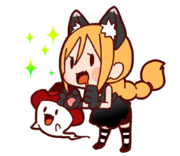 Witch's Halloween sticker #12589954