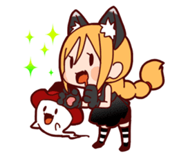 Witch's Halloween sticker #12589954