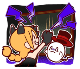 Witch's Halloween sticker #12589957