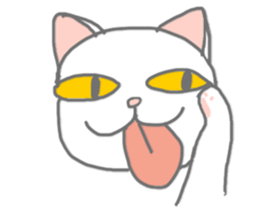 BLACK & WHITE MEOW sticker #12590083
