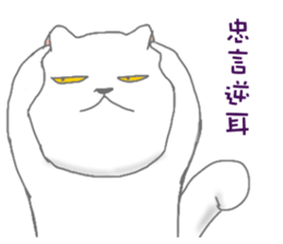 BLACK & WHITE MEOW sticker #12590088