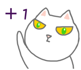 BLACK & WHITE MEOW sticker #12590117