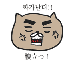 funny expression of cat sticker #12591532