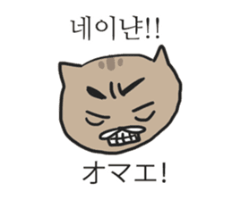 funny expression of cat sticker #12591552