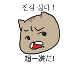 funny expression of cat sticker #12591554