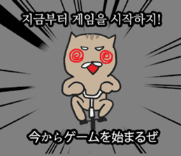 funny expression of cat sticker #12591555