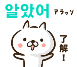 Korean cat! sticker #12591872