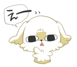 Toy poodle Sticker ! sticker #12592091