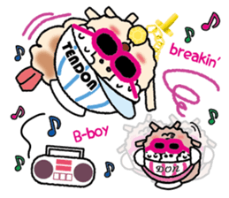 TENDON-WAN(Tempura bowl dog) sticker #12592609
