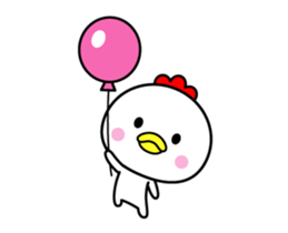 The bird which moves happily sticker #12592686