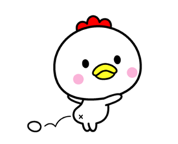 The bird which moves happily sticker #12592687