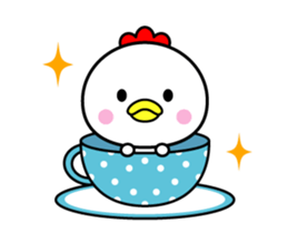 The bird which moves happily sticker #12592697