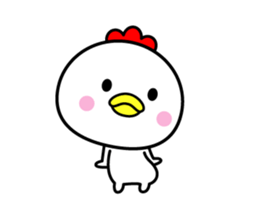 The bird which moves happily sticker #12592708