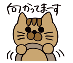 Daily life of a brown cat sticker #12593613