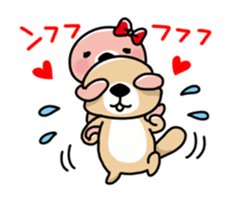 Rakko-san lovers version2 sticker #12593900
