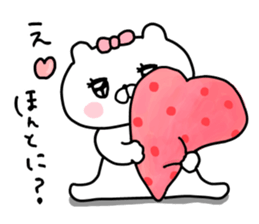 Let's accompanied by a bear~LOVE~ sticker #12593966