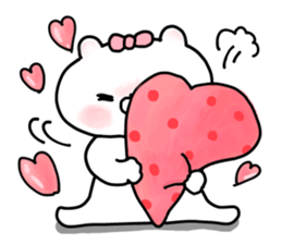 Let's accompanied by a bear~LOVE~ sticker #12593967
