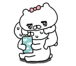 Let's accompanied by a bear~LOVE~ sticker #12593987
