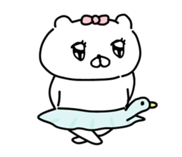 Let's accompanied by a bear~LOVE~ sticker #12593995