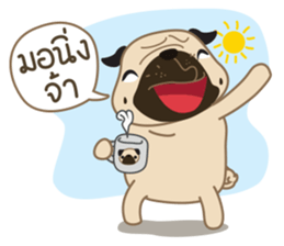 Kaoneaw The Pug sticker #12595398