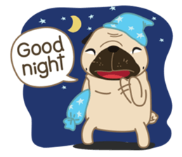 Kaoneaw The Pug sticker #12595399