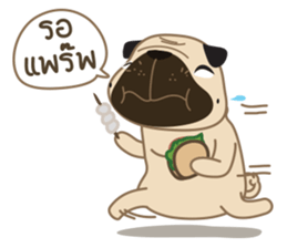 Kaoneaw The Pug sticker #12595407