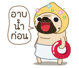 Kaoneaw The Pug sticker #12595408