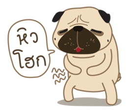 Kaoneaw The Pug sticker #12595410