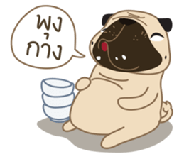 Kaoneaw The Pug sticker #12595411