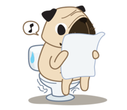 Kaoneaw The Pug sticker #12595418