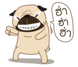 Kaoneaw The Pug sticker #12595420