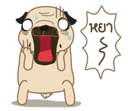 Kaoneaw The Pug sticker #12595422