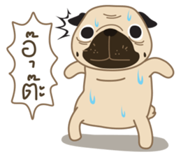 Kaoneaw The Pug sticker #12595426