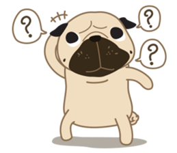 Kaoneaw The Pug sticker #12595428