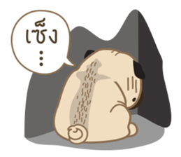 Kaoneaw The Pug sticker #12595429