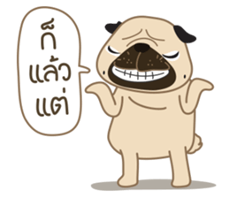 Kaoneaw The Pug sticker #12595430