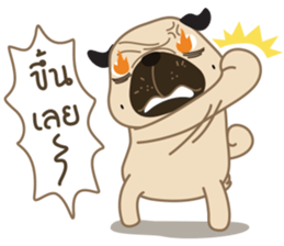 Kaoneaw The Pug sticker #12595432