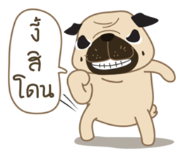 Kaoneaw The Pug sticker #12595435